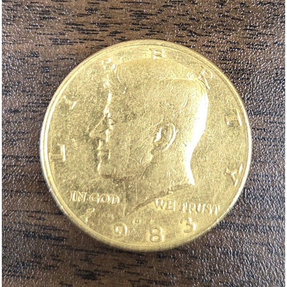 1983-D Kennedy Half Dollar 50 Cent Business Strike Gold-Plated Circulated